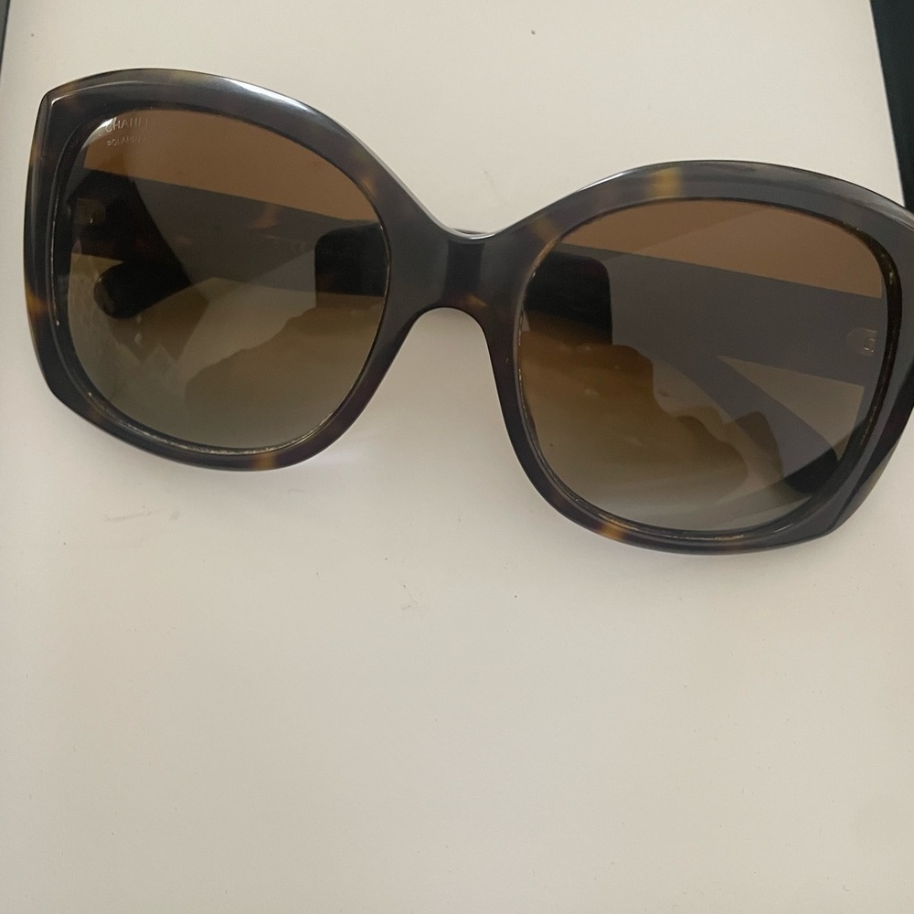 Designer CHANEL Brown Gradient Sunglasses